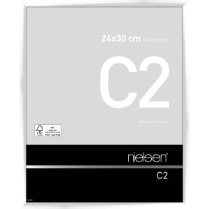 Nielsen Aluminium lijst c2 24x30 cm wit glanzend