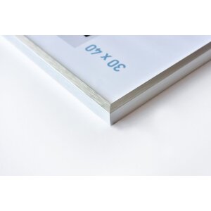 Nielsen Aluminium lijst c2 24x30 cm structuur zilver mat