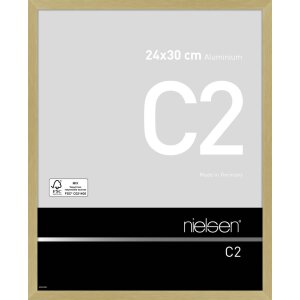 Nielsen Aluminium lijst c2 24x30 cm structuur goud mat