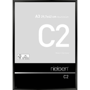 Nielsen Aluminium lijst c2 29,7x42 cm geanodiseerd zwart...