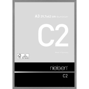 Nielsen Aluminium lijst c2 29,7x42 cm structuur grijs mat