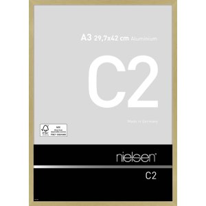 Nielsen Aluminium lijst c2 29,7x42 cm structuur goud mat