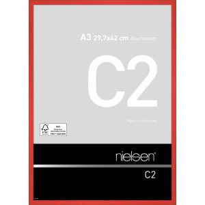 Nielsen Aluminium lijst c2 29,7x42 cm tornado rood