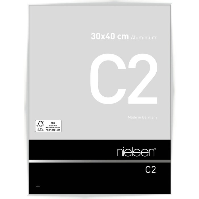 Nielsen Aluminium lijst c2 30x40 cm wit glanzend