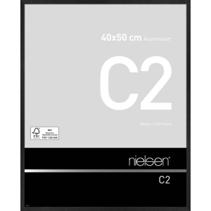 Nielsen Aluminium lijst c2 40x50 cm structuur zwart mat