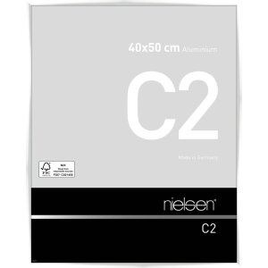 Nielsen Aluminium lijst c2 40x50 cm wit glanzend