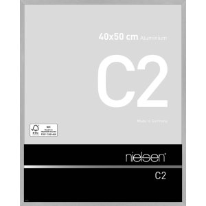 Nielsen Aluminium lijst c2 40x50 cm structuur zilver mat