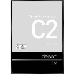 Nielsen Aluminium lijst c2 42x59,4 cm geanodiseerd zwart...