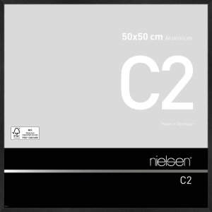 Nielsen Aluminium lijst c2 50x50 cm structuur zwart mat