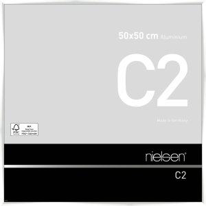 Nielsen Aluminium lijst c2 50x50 cm wit glanzend