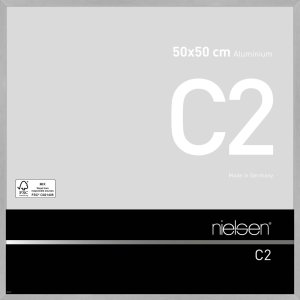 Nielsen Aluminium lijst c2 50x50 cm structuur zilver mat