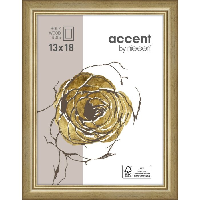 Ascot houten lijst 24x30 cm goud