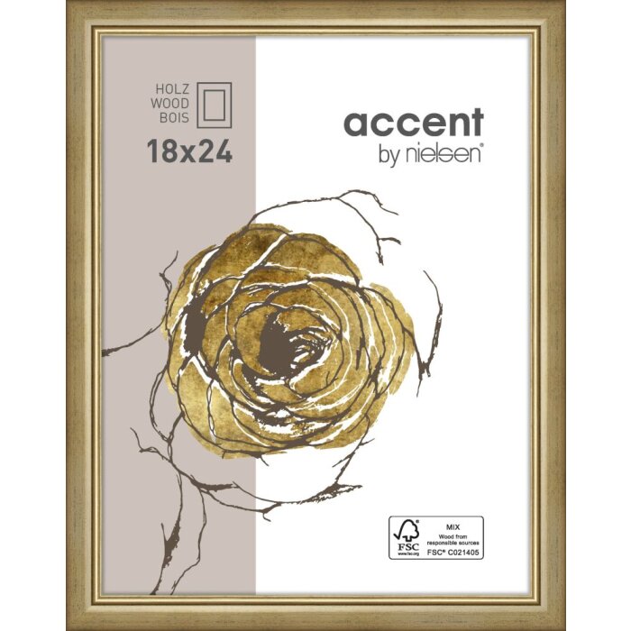 Ascot houten lijst 30x40 cm goud