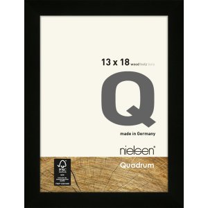 Nielsen Houten clip-on lijst Quadrum 13x18 cm zwart