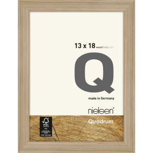 Houten clip-on lijst Quadrum 13x18 cm eik natuur