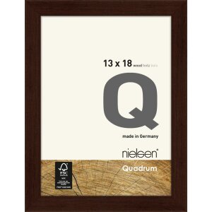 Houten clip-on lijst Quadrum 13x18 cm wengé