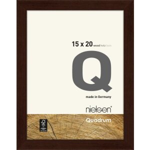 Houten clip-on lijst Quadrum 15x20 cm wengé