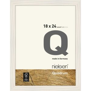 Houten clip-on lijst Quadrum 18x24 cm wit