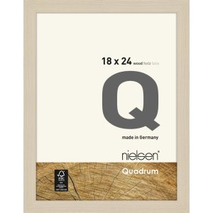 Houten clip-on lijst Quadrum 18x24 cm esdoorn