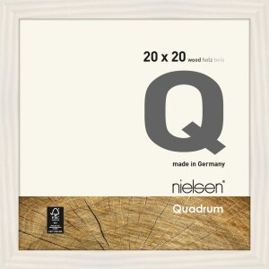 Houten clip-on lijst Quadrum 20x20 cm wit