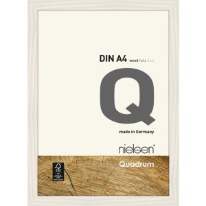 Houten clip-on lijst Quadrum 21x30 cm wit