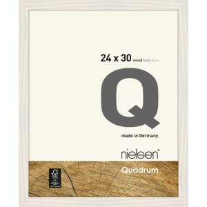 Houten clip-on lijst Quadrum 24x30 cm wit