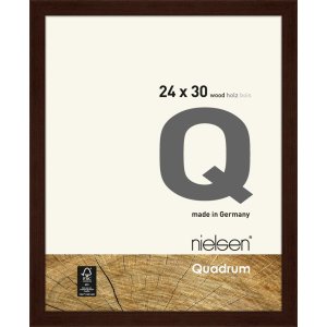 Houten clip-on lijst Quadrum 24x30 cm wengé