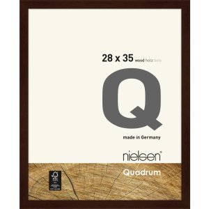 Houten clip-on lijst Quadrum 28x35 cm wengé