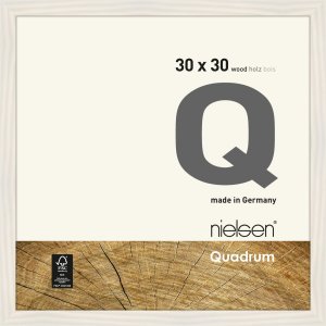 Houten clip-on lijst Quadrum 30x30 cm wit