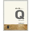 Houten clip-on lijst Quadrum 40x50 cm zilver