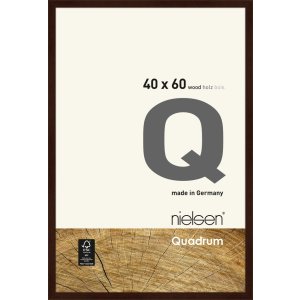 Houten clip-on lijst Quadrum 40x60 cm wengé