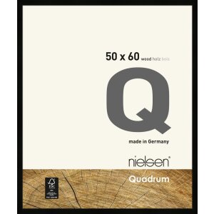 Houten clip-on lijst Quadrum 50x60 cm zwart