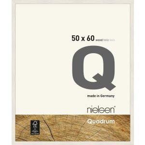 Houten clip-on lijst Quadrum 50x60 cm wit