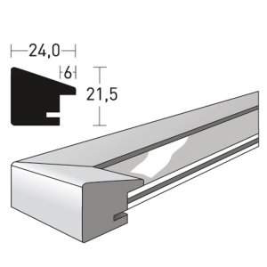 Houten lijst Essential 15x20 cm zwart