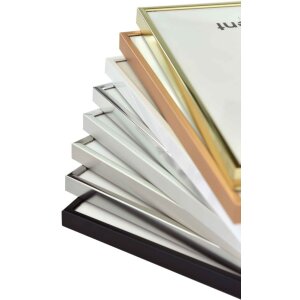 Accent aluminium lijst 10x15 cm zwart mat