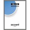 Nielsen Accent aluminium lijst 18x24 cm staal grijs glanzend