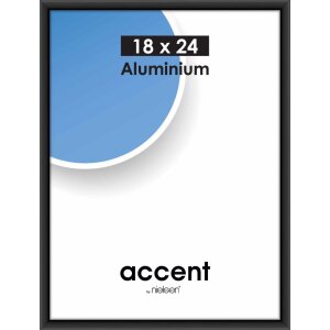 Accent Aluminium Lijst 18x24 cm zwart mat