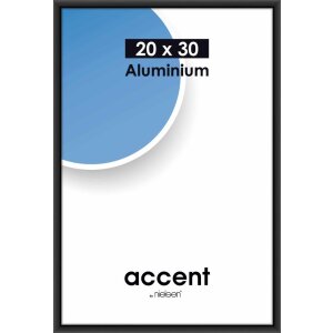 Accent aluminium lijst 20x30 cm zwart mat