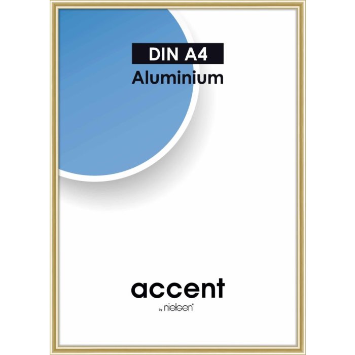 Nielsen Accent aluminium lijst 21x29,7 cm goud