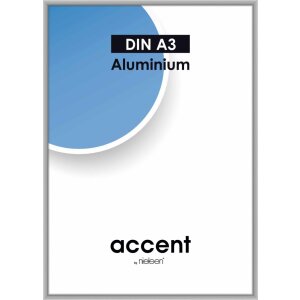 Accent aluminium lijst 29,7x42 cm zilver mat