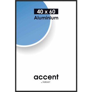 Accent aluminium lijst 40x60 cm zwart mat