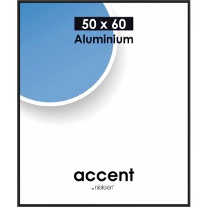 Accent aluminium lijst 50x60 cm zwart mat