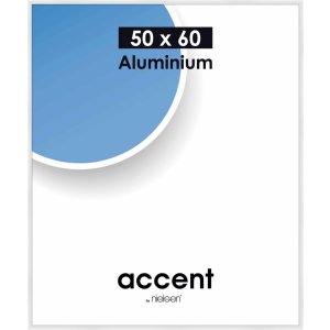 Accent aluminium lijst 50x60 cm wit glanzend