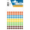 herma multifunctionele etiketten assorti kleuren ø 8 mm rond papier mat 540 st.