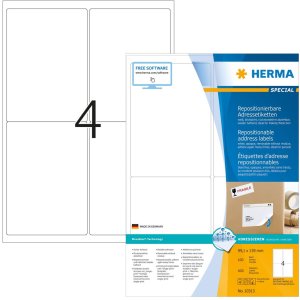 herma adresetiketten a4 wit 99,1x139 mm...