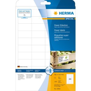 herma etiketten a4 wit 48,3x25,4 mm extreem sterk klevend...