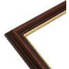 Deknudt Houten lijst s406 walnoot 20x30 cm gouden rand