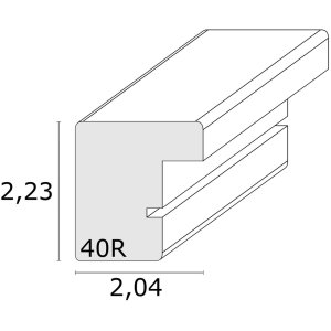 Houten lijst s40r 15x20 cm zwart