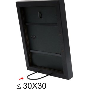 Houten lijst s40r 18x24 cm zwart