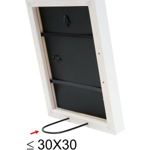 Houten lijst s40r 30x30 cm wit